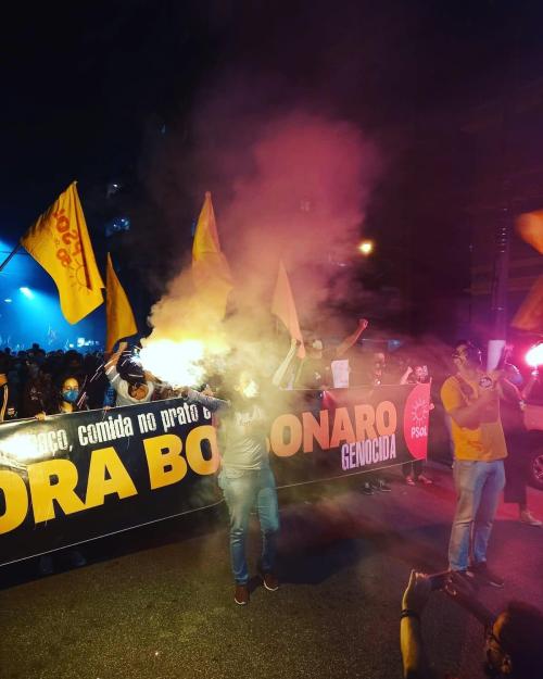 O PSOL E A VEREADORA DÉBORA CAMILO ESTIVERAM NO ATO 24J #FORABOLSONARO