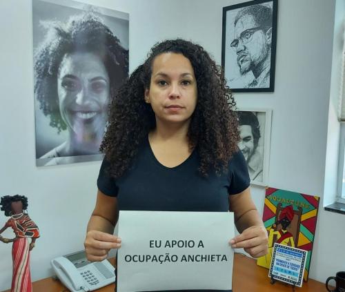 A vereadora Débora Camilo (PSOL) Apoia a Ocupação Anchieta