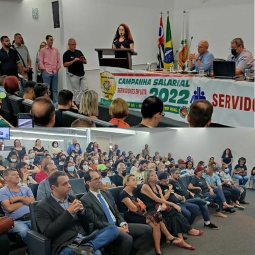 Audiência Pública de hoje sobre o reajuste salarial das servidoras e servidores públicos de Santos - 16/11/22