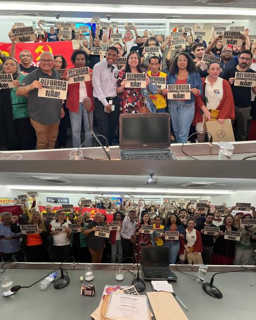 Audiência Pública: Reforma Administrativa, Não! Com Sâmia Bomfim e Débora Camilo em Santos