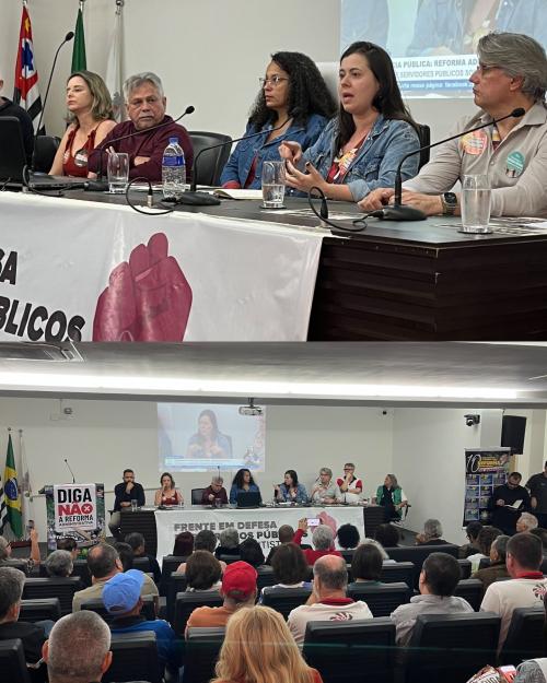 Audiência Pública: Reforma Administrativa, Não! Com Sâmia Bomfim e Débora Camilo em Santos