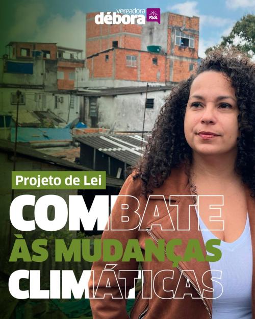 Débora Camilo apresenta Projeto de Lei que cria o Programa de Enfrentamento às Emergências Climáticas em Santos