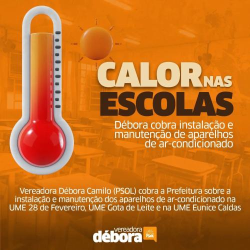 Débora Camilo cobra instalação e manutenção de ares-condicionados