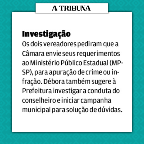 Débora Camilo (PSOL) protocola trabalho que exige investigação de Conselheiro Tutelar negacionista