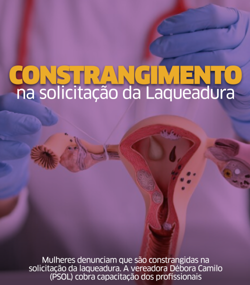 Débora Camilo questiona procedimentos para colocação de DIU na rede de saúde de Santos